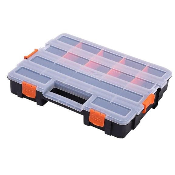 SUSHANG Double Sided Portable Plastic Hardware Tools Accessories Box Electronic Components Sorting Box Parts Box Storage Box