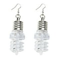 thumbnail image 1 of SUSHANG Earrings Colorful Light Bulb Earrings Female Personality Trendsetter Earrings Jewelry Women Fashion Earring 1Pair Light Blinking Hook Jewelry Ear Led Up Bulb Earrings, 1 of 8