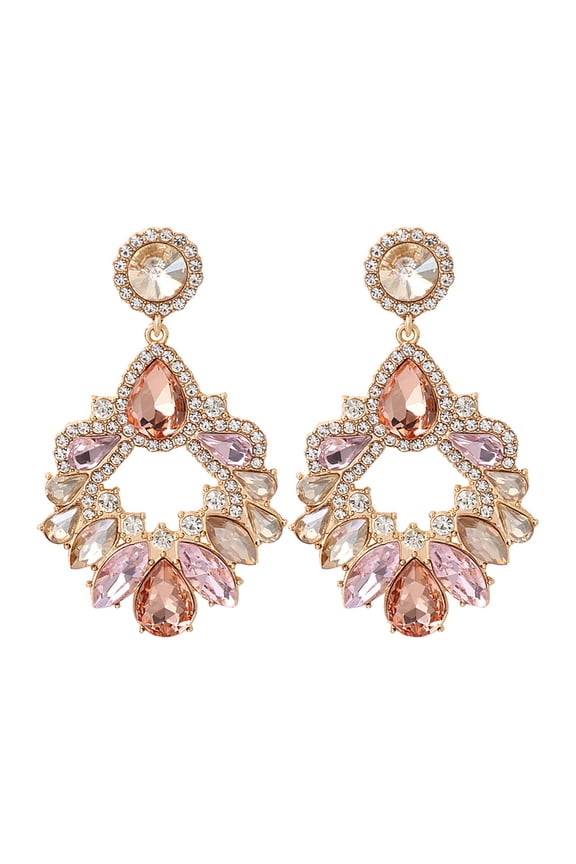Earrings Female Earrings Geometric Modeling with Diamond Exaggerated Earrings Female Personality Jewelry