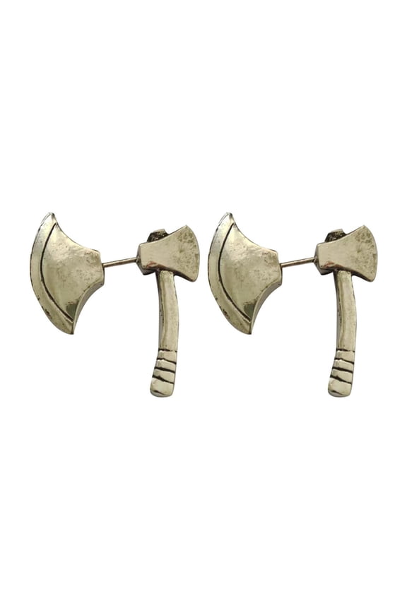 Earrings Versatile Hip Hop Stereo Axe Puncture Earstuds Personalized Axe Men'S and Women'S Earrings