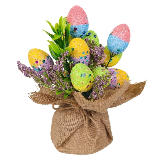 SUSHANG Easter DIY Foam Egg Craft Kit - Festive Holiday Decorations for Party Scenes Greeting Cards & Classroom Activities, Reusable Colorful Embellishment Supplies