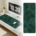 thumbnail image 1 of SUSHANG Extra Long Desk Mat for Keyboard & Mouse - Dark Green Leaf Pattern Office Desk Pad with Stitched Edges, Non-slip Base - Large Computer Workstation Accessory for Women Men, 1 of 7
