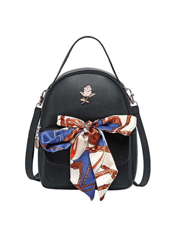 Fashion Women Shoulders Small Backpack Letter Purse Mobile Phone Messenger Bag Leather Crossbody Shoulder Bags Multifunctional Handbags