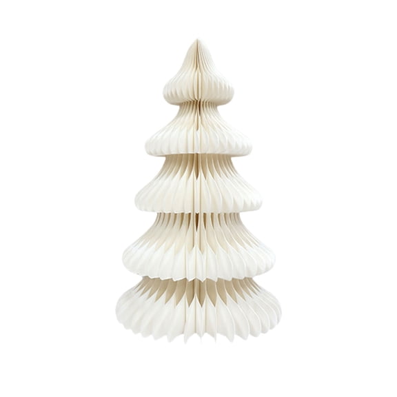 SUSHANG Foldable 3D Honeycomb Christmas Tree Decorations, Paper Xmas Tree Ornaments for Home, Office, and Classroom Holiday Parties, Easy Storage Seasonal Decor