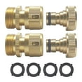 thumbnail image 1 of SUSHANG Garden Hose Quick Connect Solid Brass Quick Connector Garden Hose Fitting Water Hose Quick Disconnect Connector, 1 of 7