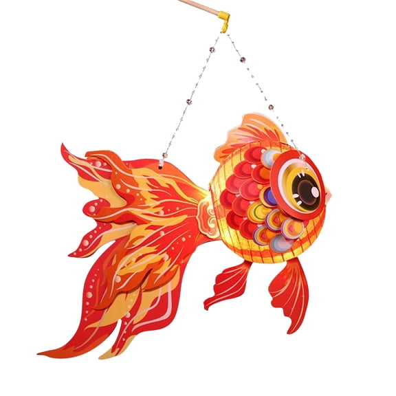 SUSHANG Goldfish Koi Lantern Chinese Traditional Diy Kit for Kids Design for Mid Autumn & Spring Festival Home Holiday Decoration