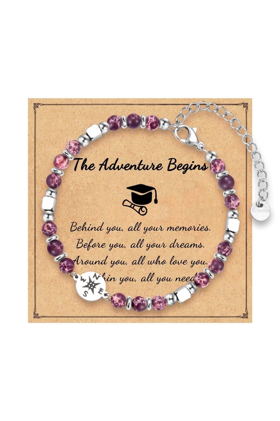 Graduation Bracelet 2024 Graduation Gifts for Her Bracelet for Girls Women Inspirational High School College Class of 2024 Graduation Gifts