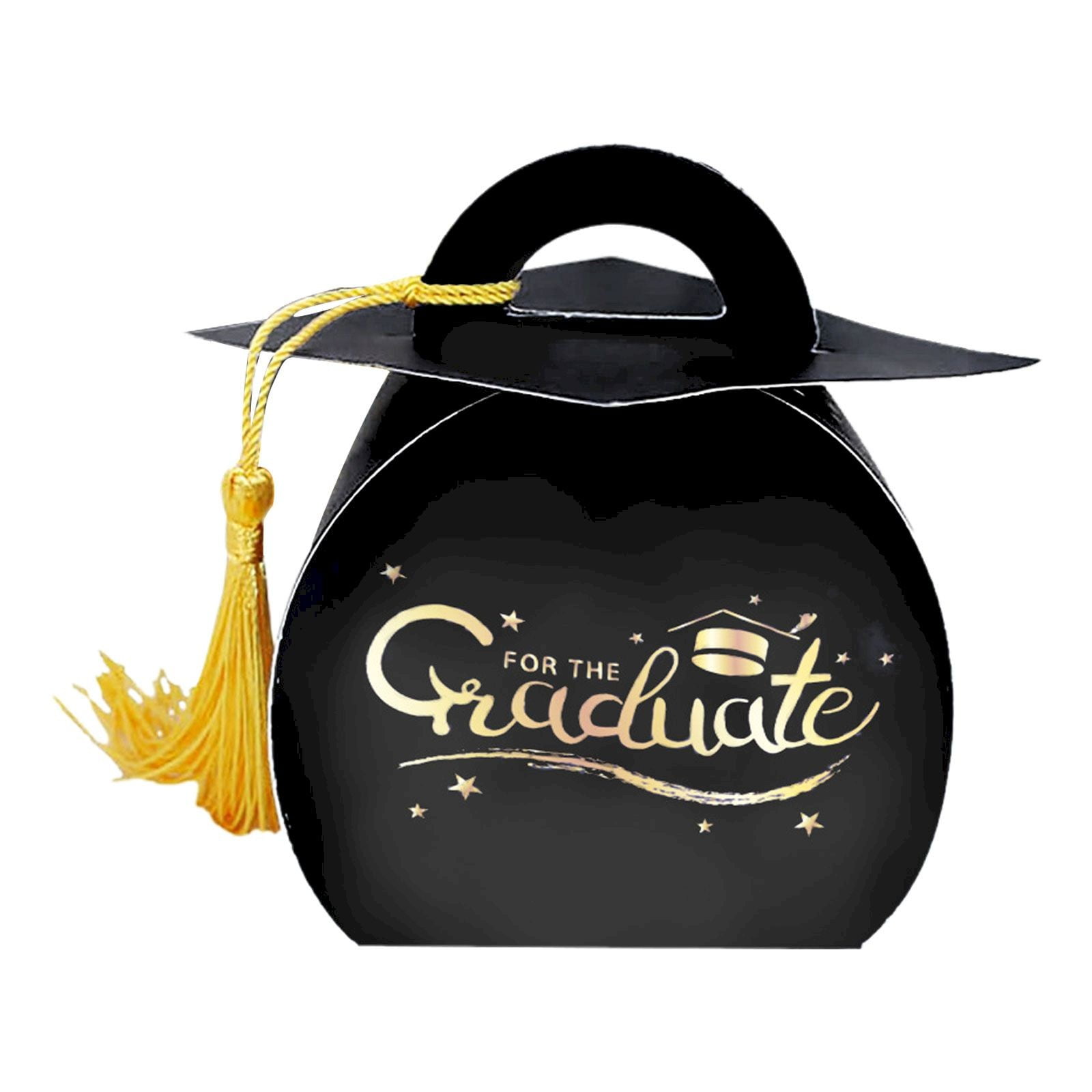 Container Graduate Pre SUSHANG Graduation Decorations, Graduation Cap Candy Box with Gold ...