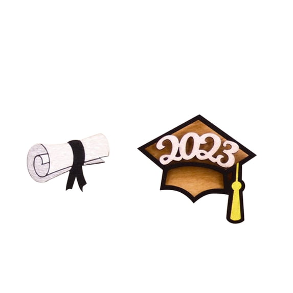 SUSHANG Graduation Season Earrings 2024 Graduation Gift for Her Earring As A Graduation Present Accessories for Wooden Jewelry