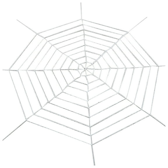 SUSHANG Halloween Spider Web Decoration Elegant Choise Halloween Decoration 11.8ft Circular White One Size
