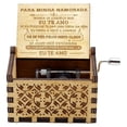 thumbnail image 1 of SUSHANG Hand Carved Romantic Phrases Wooden Hand-Cranked Music Box with Antique Design, Romantic Keepsake for Lovers, Husbands and Wives with Musical Mechanism, 1 of 9