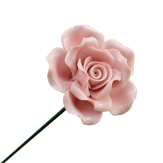 SUSHANG Handmade Ceramic Roses – 10.23" Tall Realistic Decorative Flowers for Home, Wedding, Table Centerpiece – 9 Colors Available, Fade-Resistant & Vibrant Colors