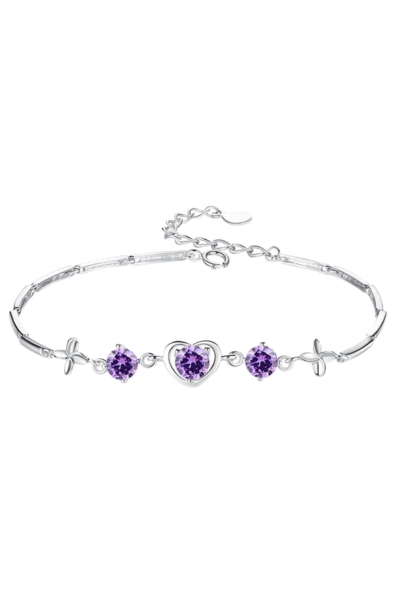 Heart Shaped Women'S Bracelet Heart-Shaped Gift A Female Friend Student'S Sends Bracelet Bracelets