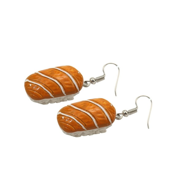 SUSHANG Imitation Sushi Earrings Novelty Cute Jewelry Womens Food Earings Unique Statement Dangle Earrings