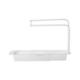 thumbnail image 1 of SUSHANG Kitchen Storage Sink Storage Rack Drain Basket Sink Rag Rack Plastic Shelving Retractable Pot Brush Rag Rack, 1 of 5