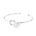 thumbnail image 1 of SUSHANG Knotted Bracelet Plated Love Knot Initial Disc Bangle All 26 Letter Alphabet Cuff Bangle Bracelet Silver Bracelets for Womens Girls, 1 of 3
