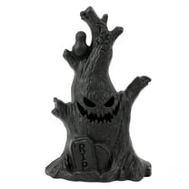 SUSHANG LED Halloween Tree Decoration Tabletop Decoration DIY Jack Black One Size