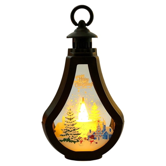 SUSHANG LED Lighted Christmas House Snowy Winter Scene Ornament - Electronic Light up Decor for Indoor Outdoor Winter Holiday Patio Garden Yard Pathway Festive Displays