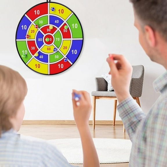 SUSHANG Large Dart Board for Kids, 29Inch Children's Board Children's Board With Sticky Boys' Toy Indoor/sports Outdoor Fun Game Toy Birthday Gift Suitable For Boys And Girls 3 4 5 6 7 8 9 10 11