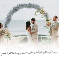 SUSHANG Large Natural-looking Artificial Garland with Flowers & leaves | 6ft Single-Sided Greenery Strand for Christmas Mantle, Staircase and Wall Holiday Decor