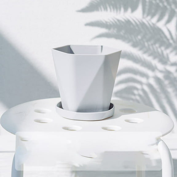 SUSHANG Large Plastic Plant Pots Pot Resin Pot Flower Household Plastic Balcony Large Flower Thicken Patio & Garden