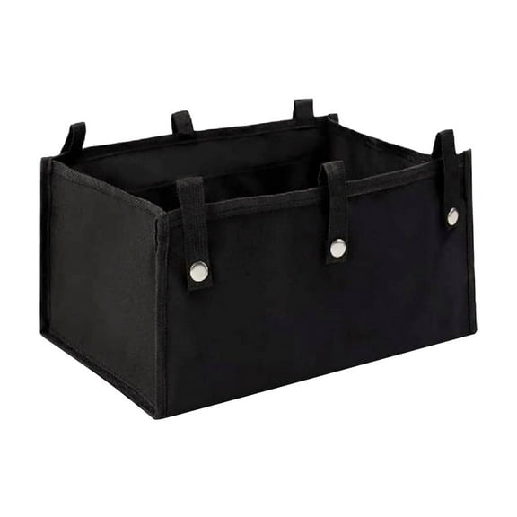 SUSHANG Large Walker Bottom Foldable Rollator Basket with Carry Handle - Under Seat Storage Bag Insert for Four Wheel Walkers, Seniors Men Women Travel Accessories