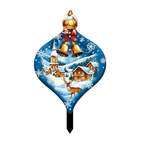 SUSHANG Lighted Christmas Garden Stakes Outdoor - Holiday Decoration Props with LED for Yard, Patio, Xmas Tree Surrounds, and Seasonal Festival Party Setup