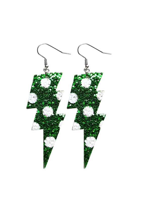 Lightning Multi-Color Earrings Carnival Fashion Lightnings Glitter Earrings Simple Lightnings Multicolor Earrings Exaggerate Personality Earrings