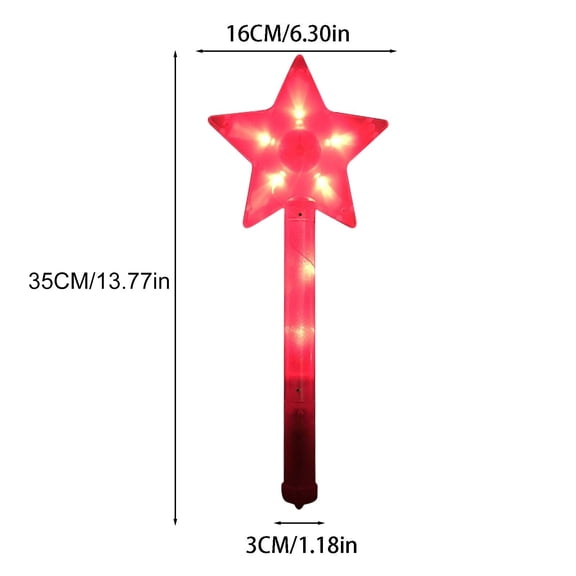 SUSHANG Luminous Stick Star toys Flashing Birthday Party Supplies for Party Light Stick LED Glow Festival Night Lights