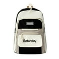 thumbnail image 1 of SUSHANG Male Female Students Backpack Outdoor Leisure Campus Backpack Color Matching Youth Fashion Simple Schoolbag, 1 of 6