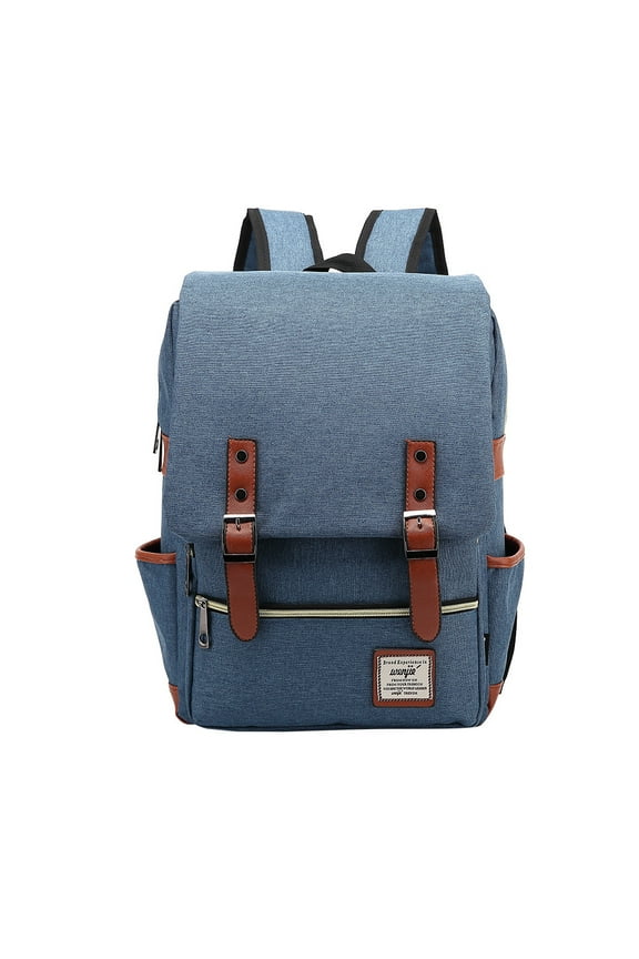Men & Women Retro Outdoor Canvas Travel Backpack Fashion Backpack Shoulder Travel Camping Hiking Backpacks for Men Women 14''-16''