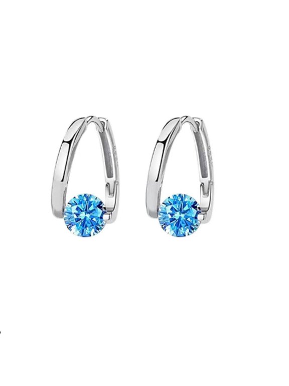Micropaved Zirconia Earrings Earrings Lymphvity Earrings Histone Magnetotherapy Earrings Sparkling Hoop Acupressure Cuff Earrings for Women