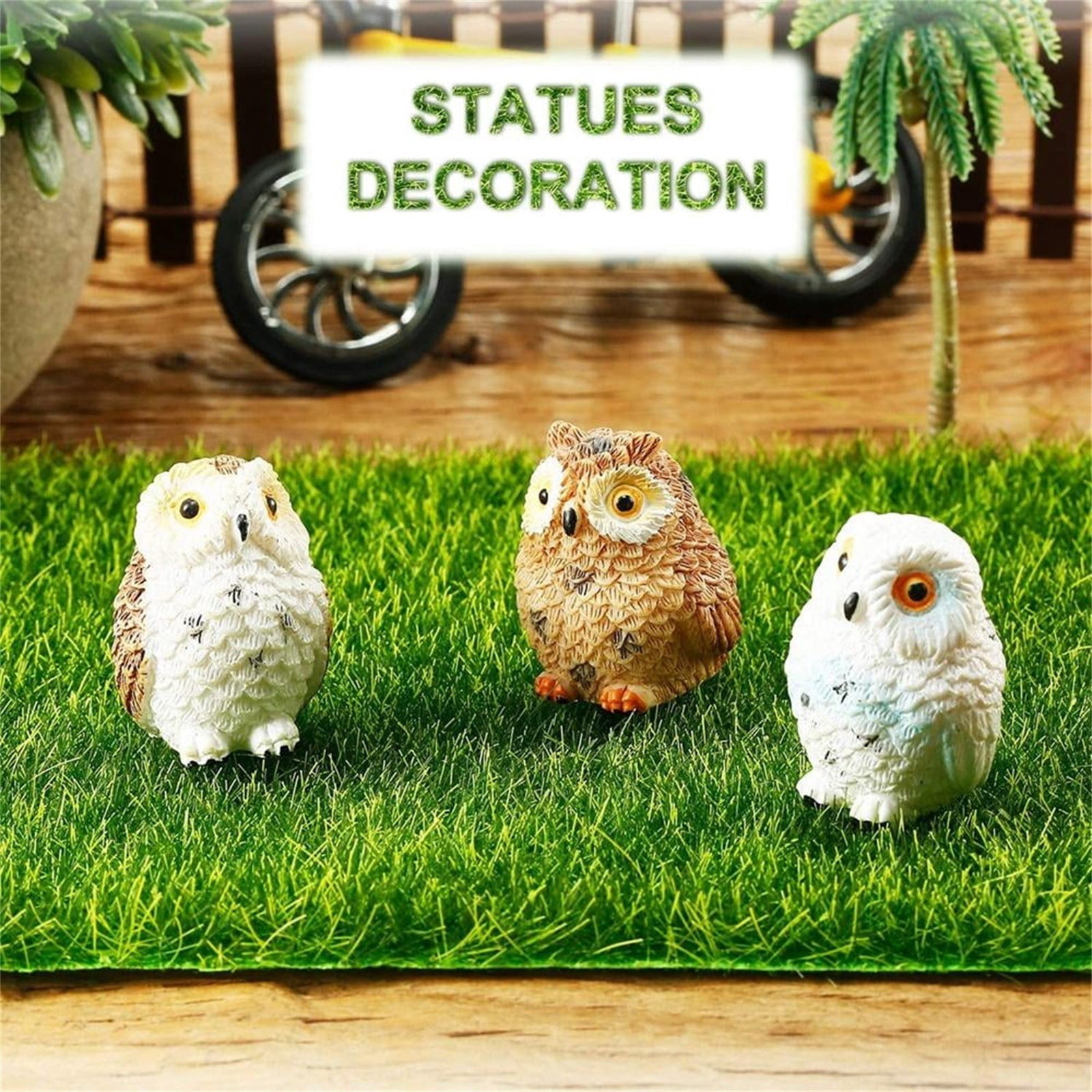 HAIOPS Miniature Dollhouse Plants - 17-Piece Set Of Tiny Resin Flowers & Cacti In Pots For Miniature Landscapes - View #7