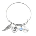 thumbnail image 1 of SUSHANG Mother'S Day Gift Bracelet Piece Mom Angel of Heart A Bracelet Lettering My Wing Bracelet Family Dad Bracelets, 1 of 9