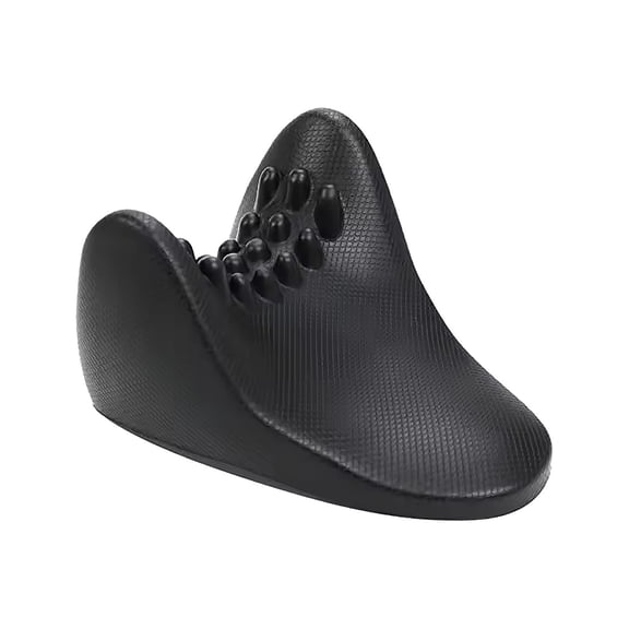 SUSHANG Neck Device NeckEase Suboccipital Release Tool Neck and Shoulder Pillow Neck Stretcher Cervical Traction Device Pillowfor Muscle Relax Black 1PC