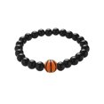 thumbnail image 1 of SUSHANG Obsidian Stretch Bracelet Beaded Stretch Bracelet Basketball Soccer Football Softball Tennis Sports Bracelet, 1 of 6