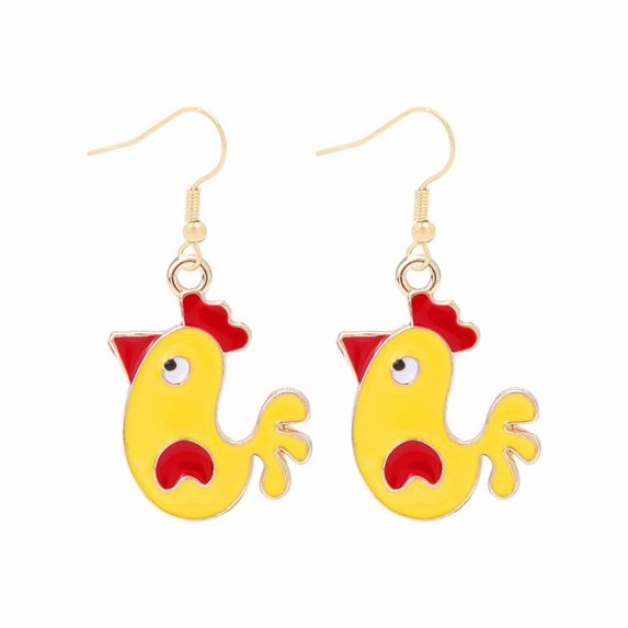 SUSHANG Rabbit Carrot Earrings Cartoon Cute Bunny Dangling Rabbit Earrings Happy Easter Egg Carrot Earring Easter Earrings Cartoon Cute Rabbit Earrings