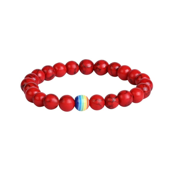 SUSHANG Rainbow Beaded Bracelet Color Natural Stone Bracelets Bracelet Unisex Rhinestone Bracelet Yoga Bracelet Bracelet Color Beaded Bracelet Star Natural Stone Bracelet