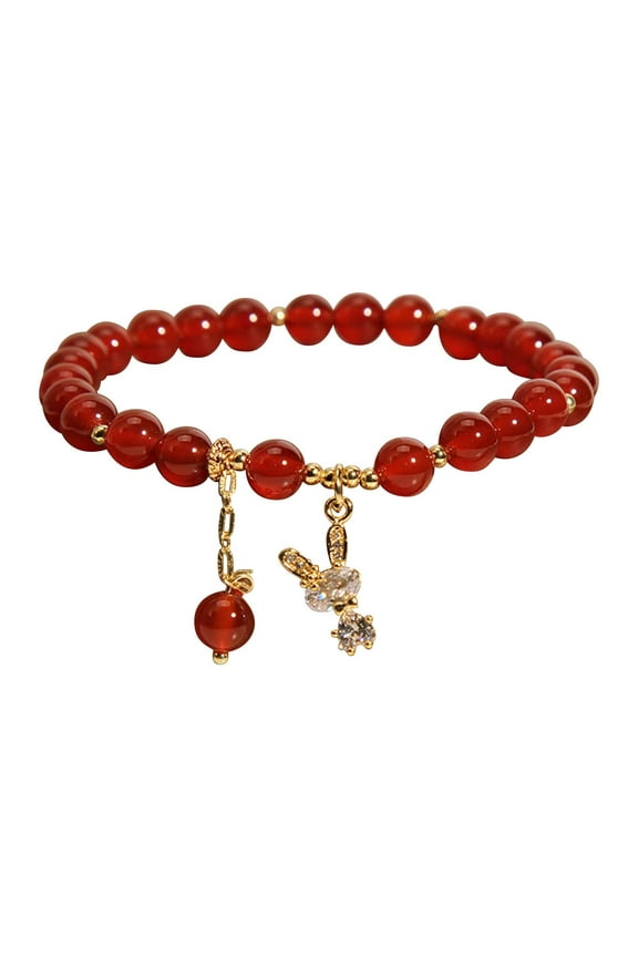 Red Agate Bracelet Red Bracelet Fashion Color Small Fresh Women'S Bracelet Jewelr