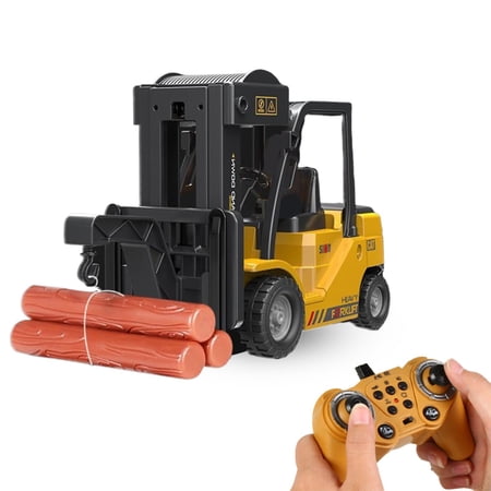 SUSHANG Remote Control Forklift Cranes 6 Channel Control Function Forklift Construction Toy Car Spray Light Forklift Truck Toy Over 6 Years Old
