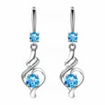 thumbnail image 1 of SUSHANG Romantic Zircon Earrings Luxury Simple Water Drops Shiny Diamonds Fashion Women'S Earrings Earrings Zircon Earrings with Diamond Earrings, 1 of 9