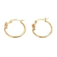 thumbnail image 1 of SUSHANG Round Metal Earrings Fashion Chunky Knot Thick Earrings Fashion Gold Plated Knot Hoop Earrings, 1 of 5