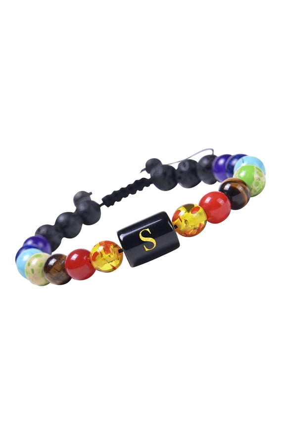 Seven Chakra Woven Bracelet Adjustable Seven-Color Seven Creative Bracelet Bracelet Fashion Rainbow Yoga Bracelet Bracelets