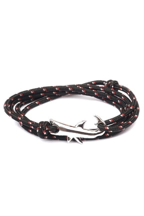 Shark Bracelet Fishhook Adjustable Personality Creative Bracelet Handmade Rope Handwoven Jewelry Friend Gift