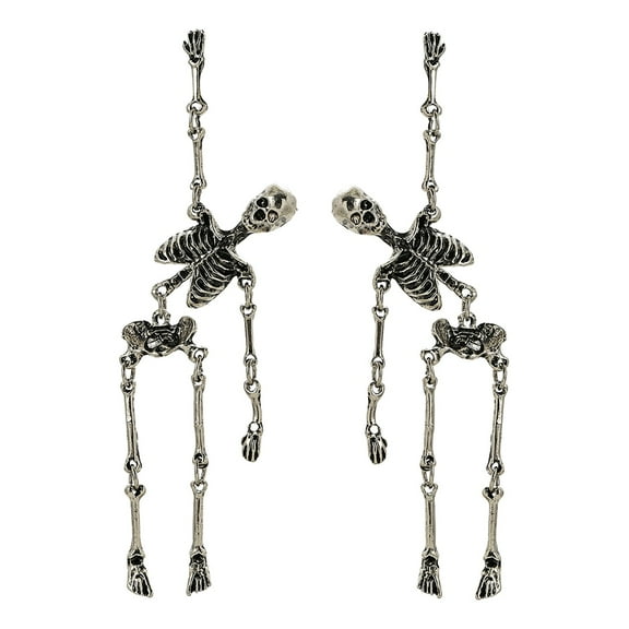SUSHANG Skull Earrings Skeleton Earrings for Women Unique Gothic Statement Stud Earrings Halloween Party Jewelry