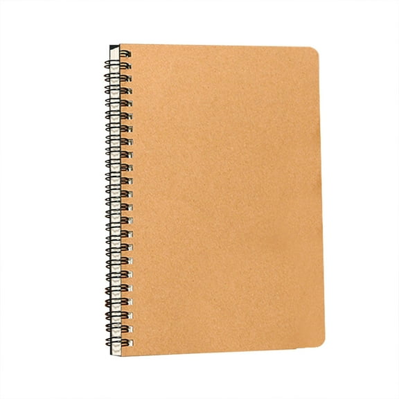 SUSHANG Spiral Notebook Journal 4-Pack, A5 Softcover Unlined Notebooks Blank Journals, Blank Sketch Book Pad, Making Plans Writing Memos Office School Supplies