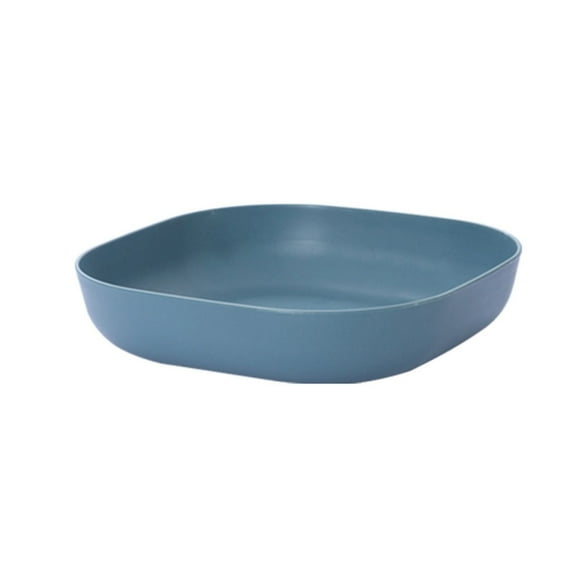 SUSHANG Square Wheat Bowl 5.7 Inch Lightweight Snack Bowl Perfect for Soup Dessert Pasta Rice Sturdy Plate for Home Microwave Dishwasher Modern Design
