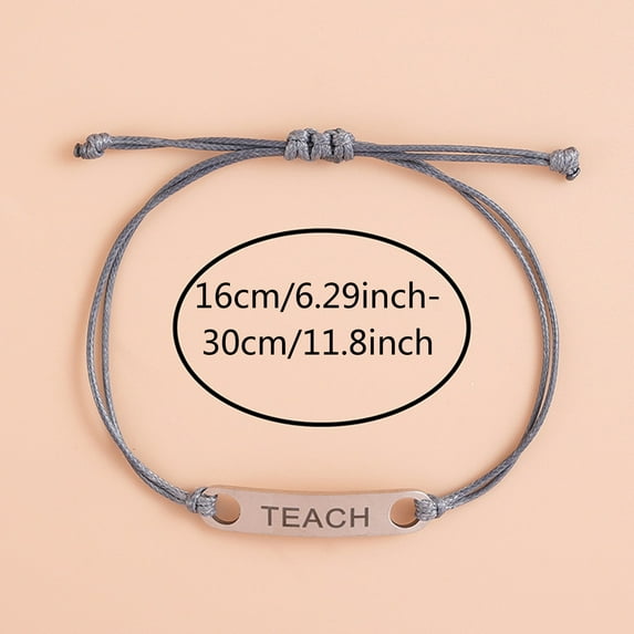 SUSHANG Stainless Steel Bracelet Day Card Card Blessing Color 5 Card Teacher'S Gift Blessing Colors Bracelet Ladies Bracelet Greeting Men'S Bracelet Teacher Bracelets