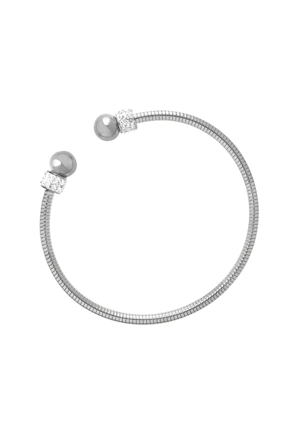 Stainless Steel Bracelet Gold Plated Simple Cuff Bracelet for Women Fine Unisex Cable Cuff Bracelets Titanium Wire Open Bangle Cuff Bracelets Fashion Antique Jewelry Idea Gift for Ladies