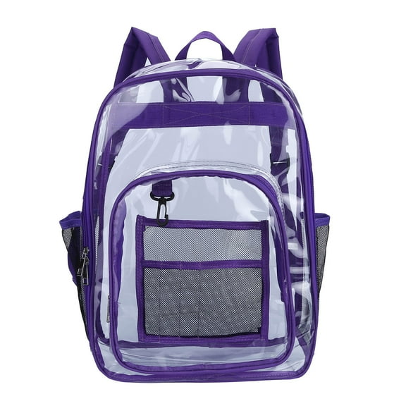 SUSHANG Storage Large Capacity Student Transparent Backpack Pvc Texture of Material Backpack Schoolbag